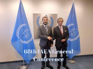 Read more about the article During IAEA conference, Dr. Al-Aboudi Meets its President Rafael Grossi & His Excellency Reviews Programs of Technical Cooperation Agreement Between Iraq & International Agency