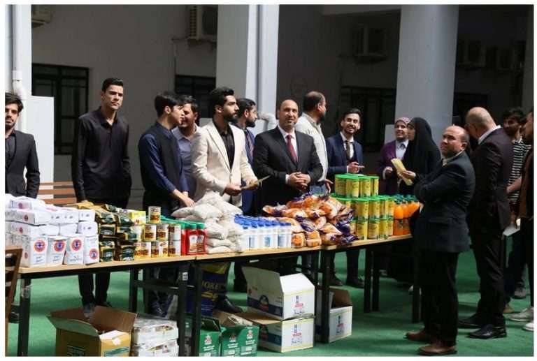Read more about the article دعماً للعوائل المتعففة.. كلية الإدارة والاقتصاد تنظم حملة تطوعية رمضانية