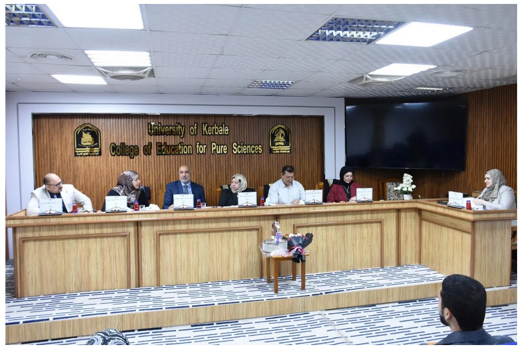 You are currently viewing جامعة كربلاء تناقش اطروحة دكتوراه عن تأثير جسيمات الفضة النانوية المصنعة حيويًّا من مستخلصات الطحالب