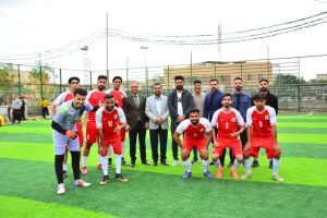 Read more about the article فريق كلية العلوم الطبية التطبيقية يحقق فوزا مستحقا على حساب فريق كلية الصيدلة